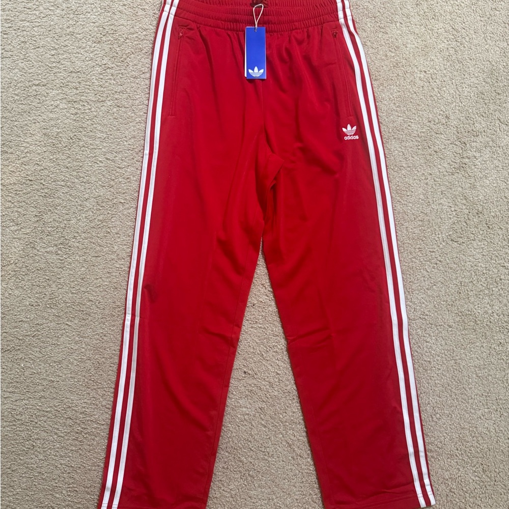 Adidas Originals Firebird Red Adicolor Classics Track Pants IJ7057 Men Size M - Picture 6 of 9
